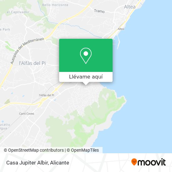 Mapa Casa Jupiter Albir