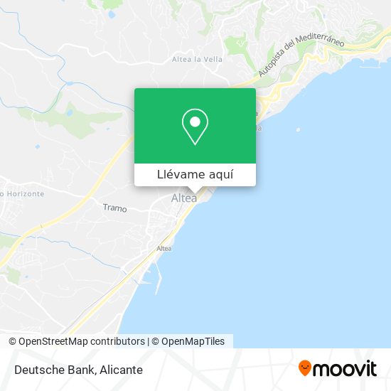 Mapa Deutsche Bank