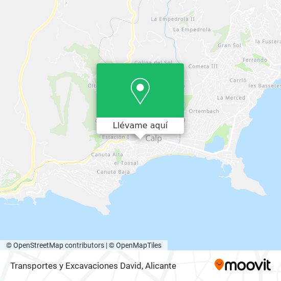Mapa Transportes y Excavaciones David