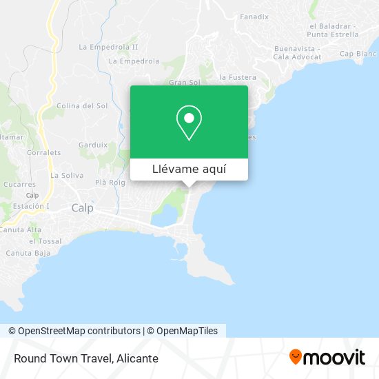 Mapa Round Town Travel