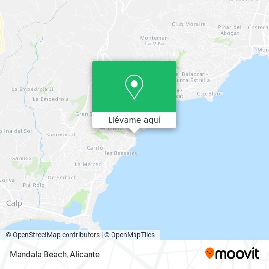 Mapa Mandala Beach