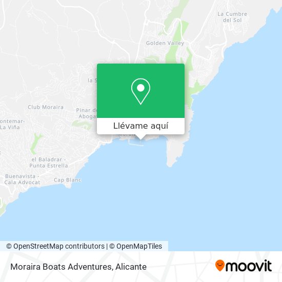 Mapa Moraira Boats Adventures