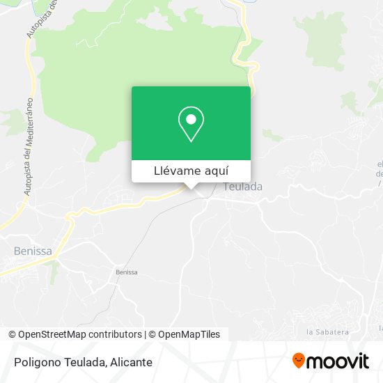 Mapa Poligono Teulada