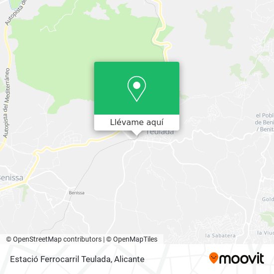 Mapa Estació Ferrocarril Teulada