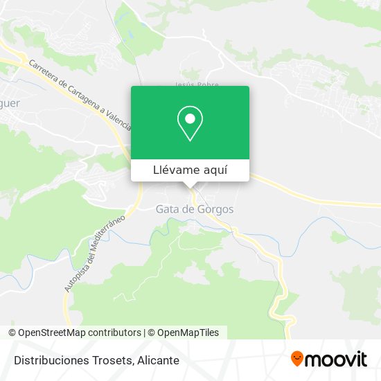 Mapa Distribuciones Trosets