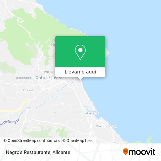 Mapa Negro's Restaurante