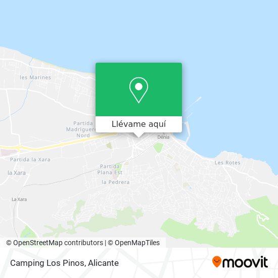 Mapa Camping Los Pinos