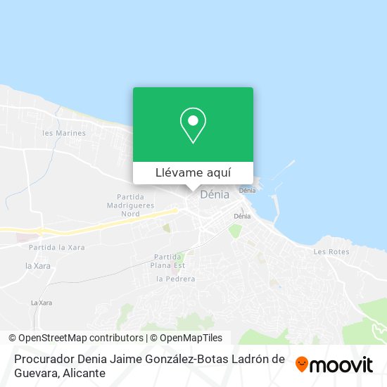 Mapa Procurador Denia Jaime González-Botas Ladrón de Guevara