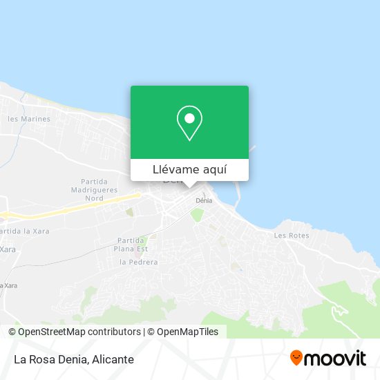 Mapa La Rosa Denia