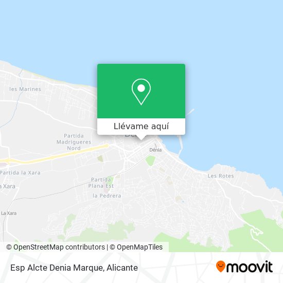 Mapa Esp Alcte Denia Marque