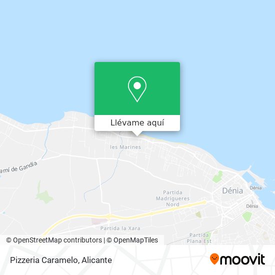 Mapa Pizzeria Caramelo