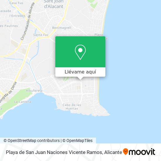 Mapa Playa de San Juan Naciones Vicente Ramos