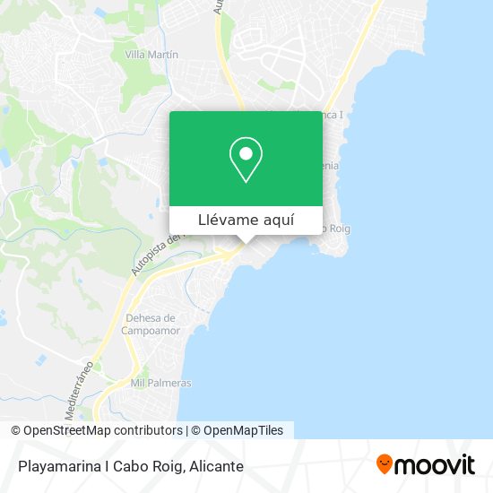 Mapa Playamarina I Cabo Roig
