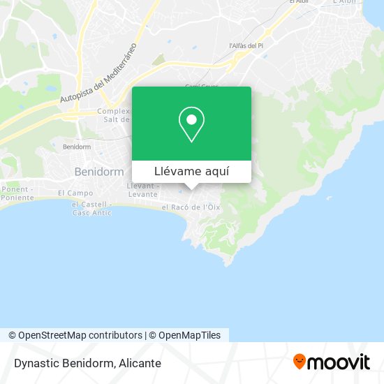 Mapa Dynastic Benidorm