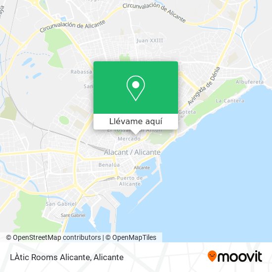 Mapa LÀtic Rooms Alicante