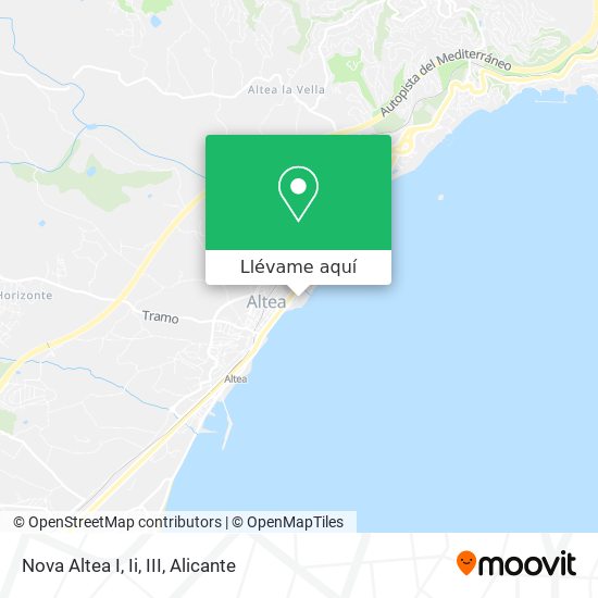 Mapa Nova Altea I, Ii, III