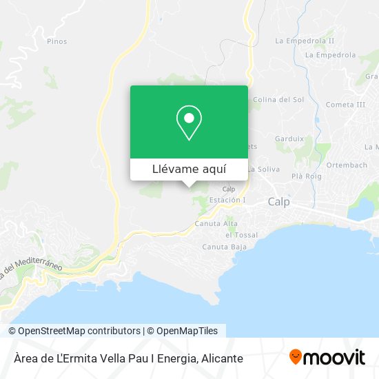 Mapa Àrea de L'Ermita Vella Pau I Energia