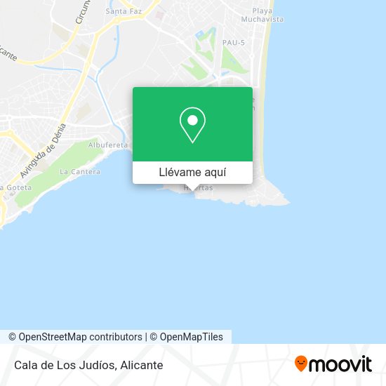 Mapa Cala de Los Judíos