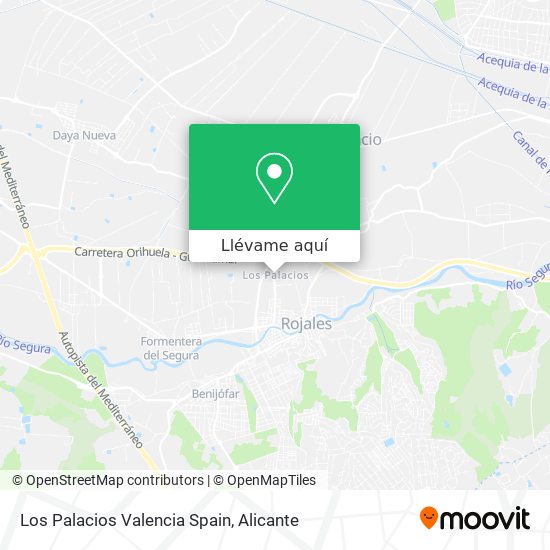 Mapa Los Palacios Valencia Spain
