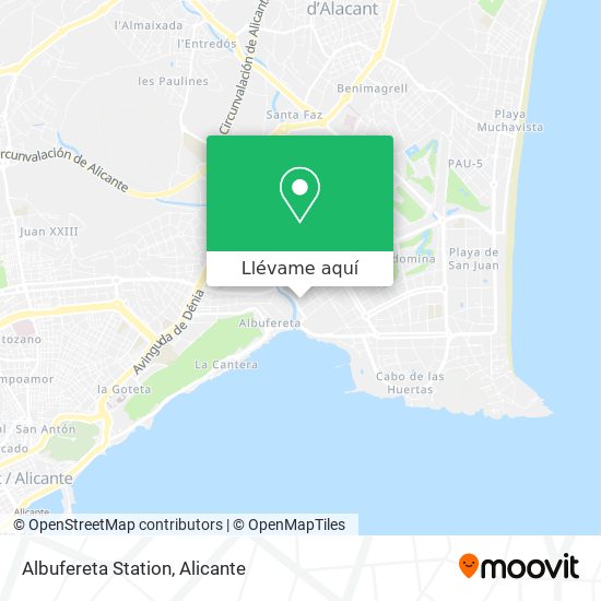 Mapa Albufereta Station