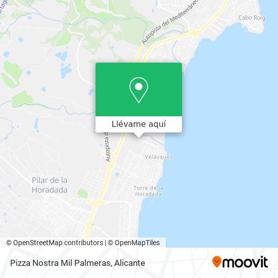 Mapa Pizza Nostra Mil Palmeras