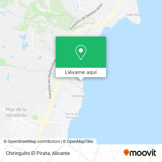 Mapa Chiringuito El Pirata