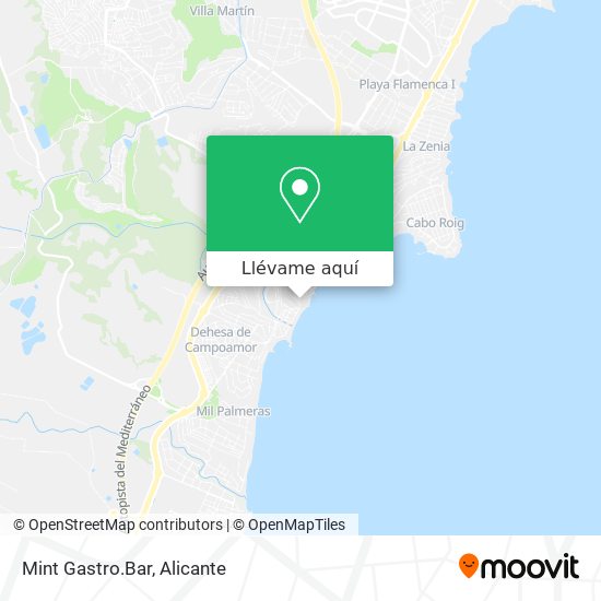 Mapa Mint Gastro.Bar