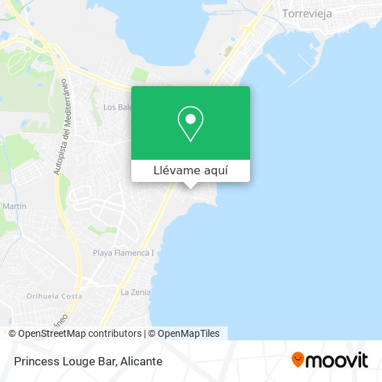 Mapa Princess Louge Bar