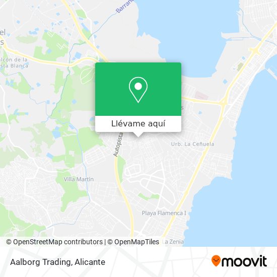 Mapa Aalborg Trading