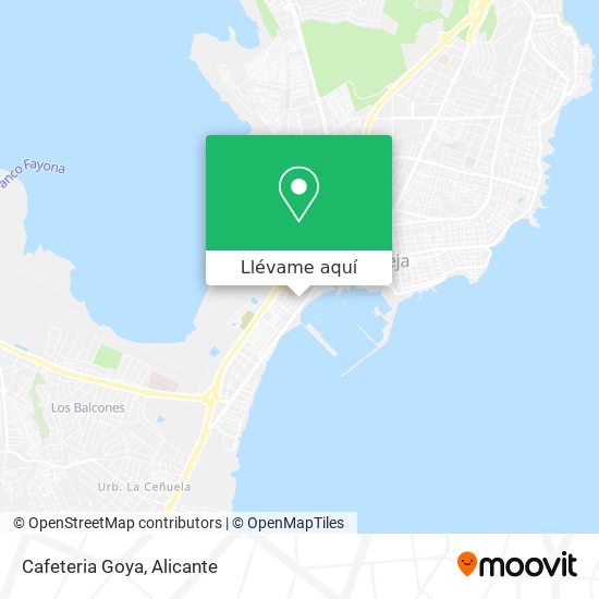 Mapa Cafeteria Goya