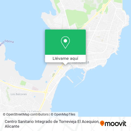 Mapa Centro Sanitario Integrado de Torrevieja El Acequion