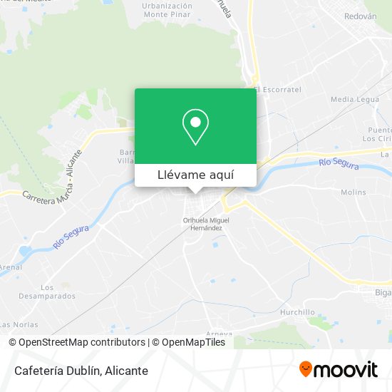 Mapa Cafetería Dublín