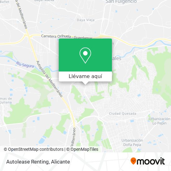 Mapa Autolease Renting