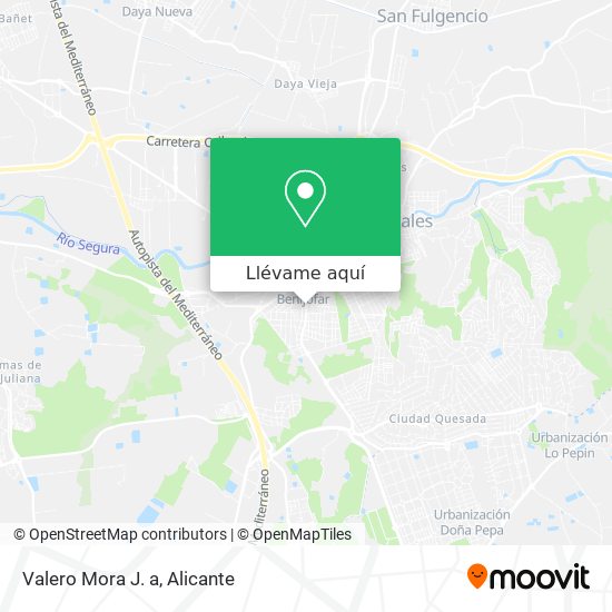 Mapa Valero Mora J. a