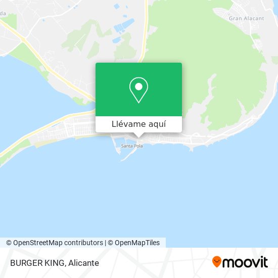 Mapa BURGER KING