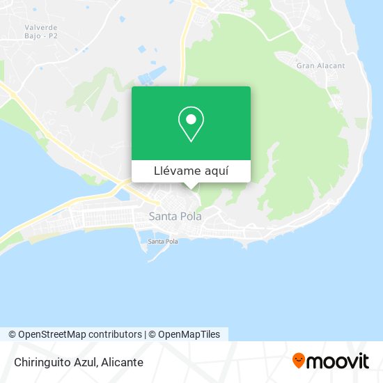 Mapa Chiringuito Azul