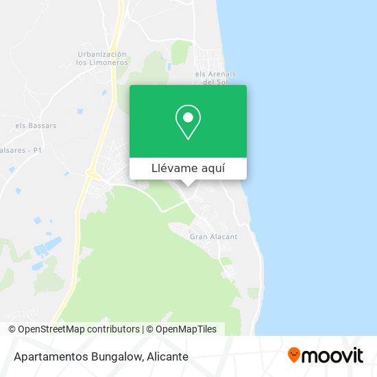 Mapa Apartamentos Bungalow