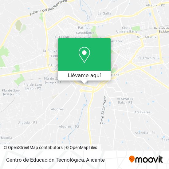 Mapa Centro de Educación Tecnológica