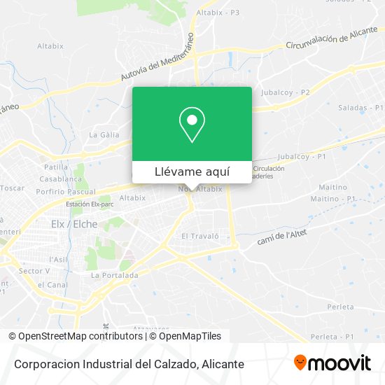 Mapa Corporacion Industrial del Calzado