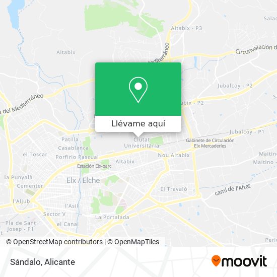 Mapa Sándalo
