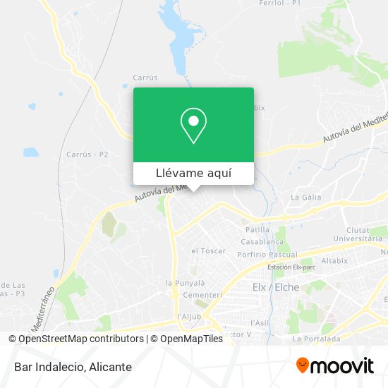 Mapa Bar Indalecio