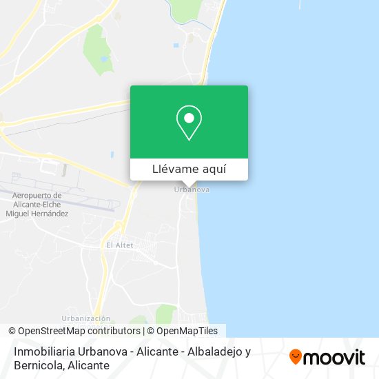 Mapa Inmobiliaria Urbanova - Alicante - Albaladejo y Bernicola
