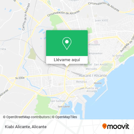 Mapa Kiabi Alicante