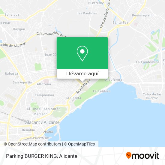 Mapa Parking BURGER KING