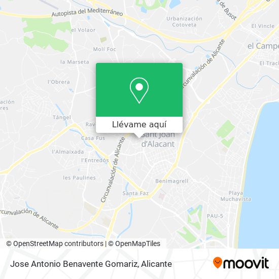 Mapa Jose Antonio Benavente Gomariz