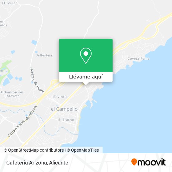 Mapa Cafeteria Arizona
