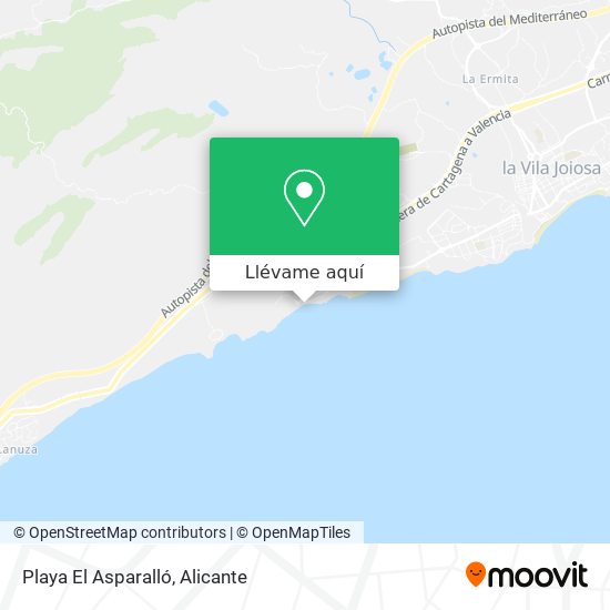 Mapa Playa El Asparalló