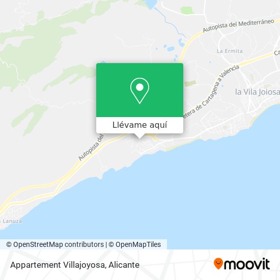 Mapa Appartement Villajoyosa