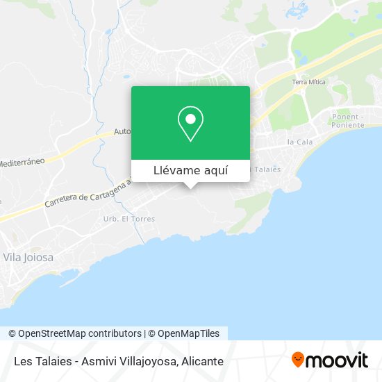 Mapa Les Talaies - Asmivi Villajoyosa