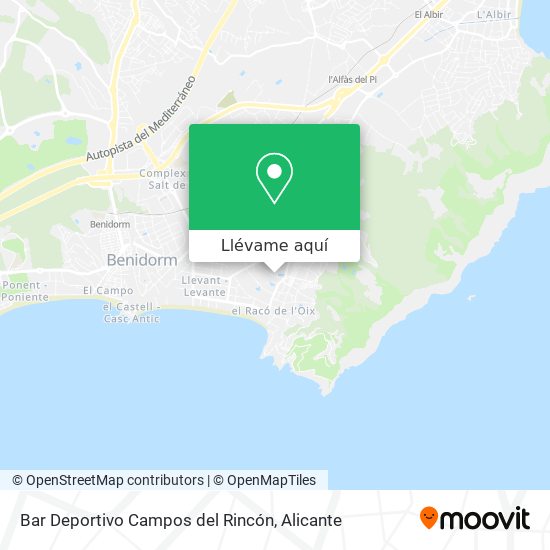 Mapa Bar Deportivo Campos del Rincón